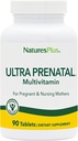 NaturesPlus Ultra Prenatal Multivitamin - 800 mcg Folate, 90 Vegetarian Tabletler - Demir ile Prenatal Supplement, Iodine, Food & B-Complex Vitaminler - Gluten-Free - 45 Hizmetler