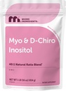 Mikro Malzemeler Myo-Inositol & D-Chiro Inositol Toz, 1lb (221 Hizmet) | 40:1 İdeal Oran Inositol Supplement for Women | Supports Hormonal Balance & Ovarian Health | Non-GMO, Vegan, Filler-Free