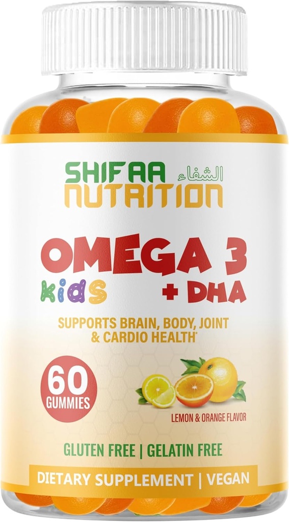 Gelatin Free Kids Omega 3 Gummies w/DHA 30 hizmet vermektedir. Plant-Based Omega 3 for Kids. Gluten Free & Non-GMO DHA Gummies. Çocuklar için Omega 3 Gummies. Omega 3 Çocuklar Beyin ve Immune Sistemini Destekleyecek