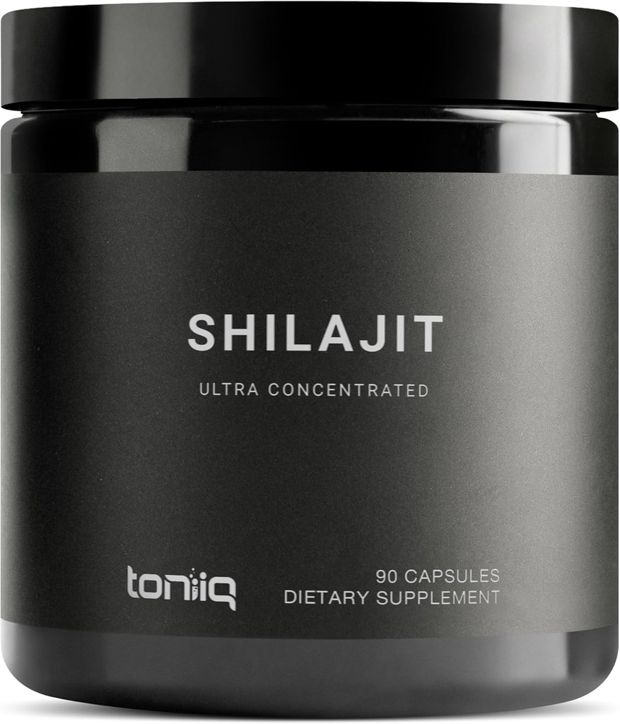 Toniiq Ultra Yoğun% 40 Fulvic Acid Shilajit for Men - Pure 10:1 Extract-Third Party 10x Potency Capsules- High in Potency and Trace Minerals - Made in GMP sertifikalı Tesis