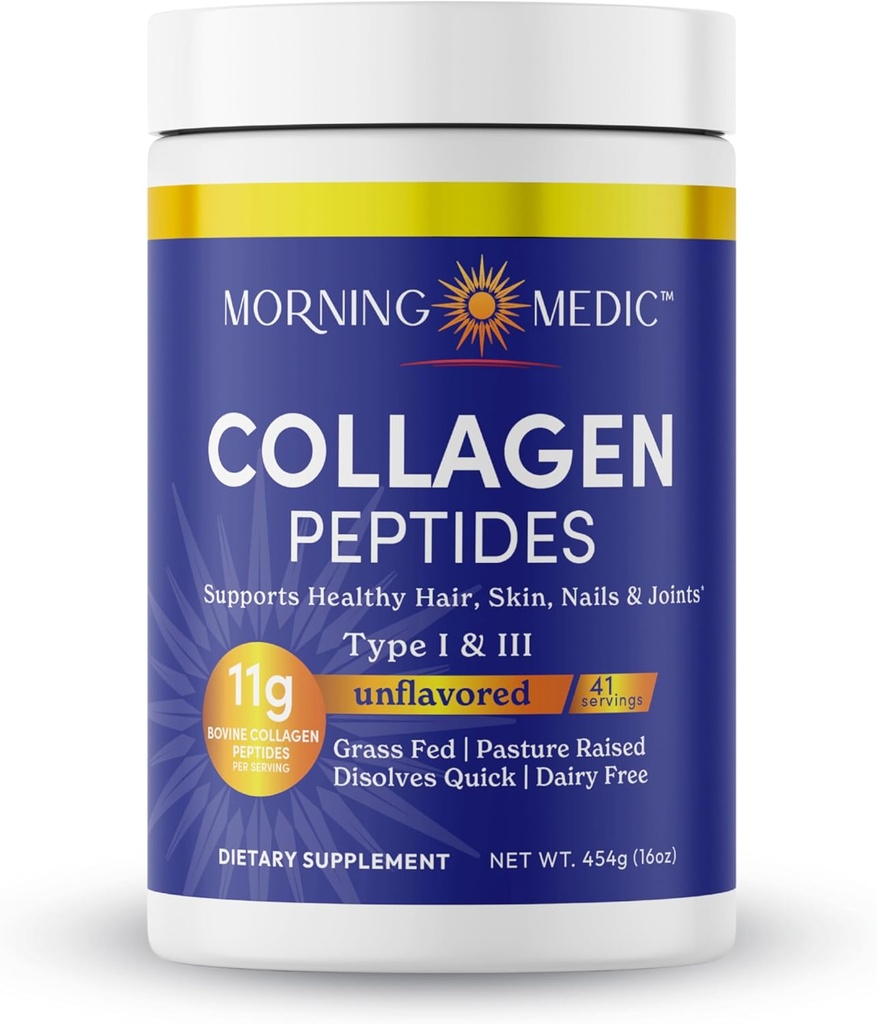 Quick Dis deploy Collagen, Toz - Sağlıklı Saç, Skin, Nails, & Ortaklar, Tip I &III, Unflavored, 41 Hizmet, 16 OZ
