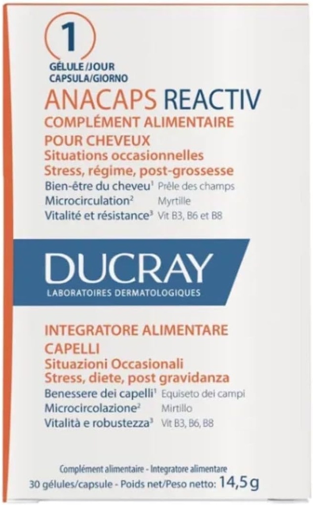 ANACAPS REACTIV completeo alimenticio 30 cápsulas