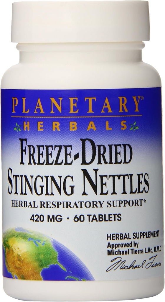 Planetary Herbals Free Trayze Sting Nettles Tabletleri, 60 Kont