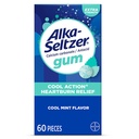 Alka-Seltzer Cool Action Heartburn Relief Gum, Ekstra Kuvvet Antacid Gum, Acid Indigestion ve Upset Stomach Relief, No Chalky Taste, Cool Mint Flavor, 60 Count