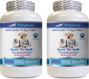 PET SUPPLEMENTS & NUTRITION LLC Dog Dental Hygiene - Dogs Total Health Control - Immune Support - Hair Skin Nails Oral Eye Health Formula - Oral Calcium for Dogs - 2 Bottles (120 Treats)