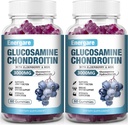 2 Pack 3000 mg Glucosamine Chondroitin ile MSM Gummies & Elder, Ekstra Güçlü Ortak Destek Sağlığı, Flexability, Antioksi, Immune Supplement Gummy for Yetişkinler, Men & Women 120 Counts