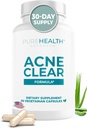 PUREHEALTHTH Ane Clear Formula - Ane Supplements for Clear Skin - DIM Supplement for Men & Women - Milk Butle, çinko,uba, D & E, Selenium, Rhodiola & More - 90 Capsules