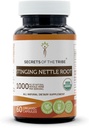 Μυστικά της Φυλής Stinging Nattle Root 60 κάψουλες, Φτιαγμένα με κάψουλες λαχανικών και USDA Organic Sting Nettle Urtica Dioica αναπνευστικό και ουροποιητικό σύστημα Υγεία (60 κάψουλες)