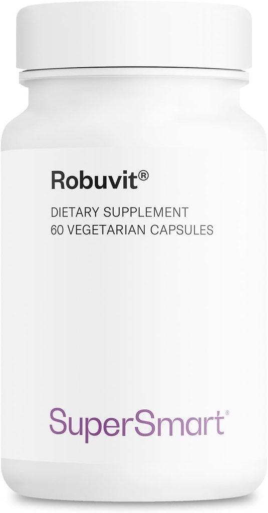 Supersmart Robuvit (Fransız Oak Wood Extract) günde 200 mg - Enerji Supplement & Antioksi | Non-GMO & Gluten Free - 60 Vegetarian Capsules