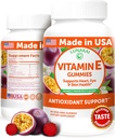 Lunakai ΗΠΑ Φτιαγμένη βιταμίνη E Gummies 400IU με βιταμίνη C - Νοστιμότατο, Vegan, μη ΓΤΟ συμπλήρωμα για την καθημερινή υποστήριξη δέρματος & ματιών, 60ct