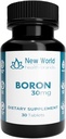 Boron 30 mg Mineral Tamam - Soft-Pressed Tabletler Tiroid Desteği Hızlı Apsiyon Formula (30)