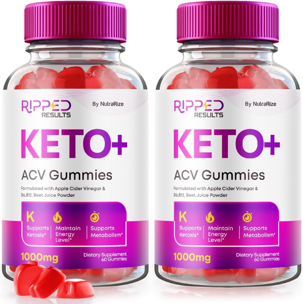 NutraRize (Brook of 2 Ripped Results DW ACV Gummies Advanced Kilo Kaybı, RippedResults Yorumlar (120 Gummies)