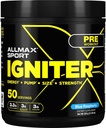 ALLMAX IGNITER Sport, Blue Raspberry - 330 g - Pre-Workout Formula - Caffeine, L-Citrulline, L-Arginine, Kretine & Beta Alanine - 50'ye kadar