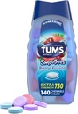 TUMS Antacid Smoothies Berry Fusion Extra Strength 750, Smooth Dissolve - 140 Chewable Tabletler