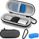 KardiaMobile 1L 6L Kişisel EKG İzle, Sert Seyahat AliveCor Kardia Heart Monitor EKG/ECG için Vakayı Gerçekleştirmek, Portatif Kalp Puanı Bag Storage Organizer Pill Box & Carabiner Clip