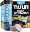Nuun Energy Electrolyte Tabletleri BTC ile, Green Tea Extract'tan Caffeine, B12, B6, B5, Magnezyum & 4 Diğer Elektrolytes, Gluten Free & Vegan, Karma Flavors, 4 Pack (40 Toplamı)
