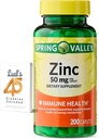 Spring Valley çinko 50 mg, 200 Kont, Diyetsel Supplement Immune Health, çinko Immune Supplements, Sche with Lual's 45 Diabetes Decoded