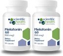 Melatonin 60 mg | High Dosage Melatonin in Easy-to-Swallow Capsules | Vegan, Non-GMO & Gluten-Free | US- Made Extra Melatonin (2-Pack)