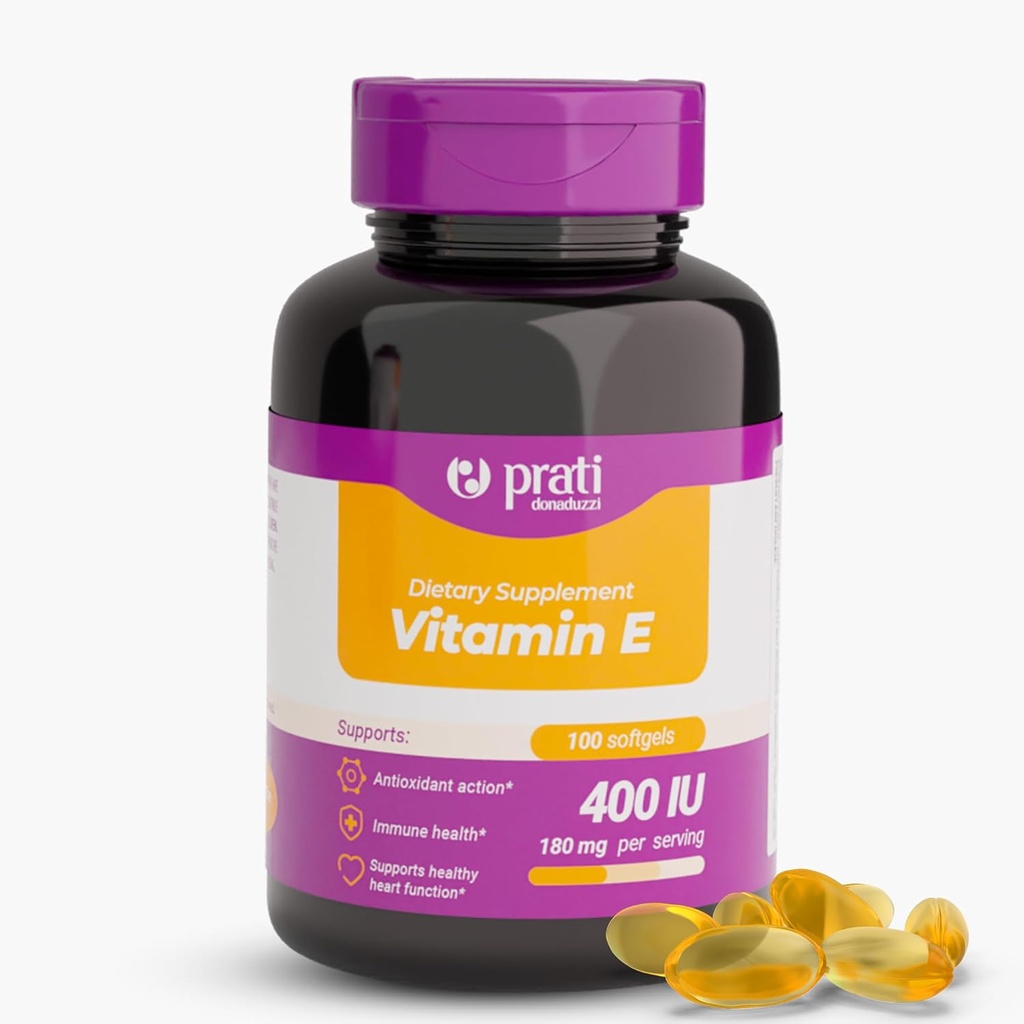 E 400 Vitamin IU – 100 Softgels – Savunma Sistemini güçlendirin, Özgür Radikallerle Mücadele Ediyor ve Yetişkinler için Sağlıklı Ağlama – Yetişkinler için