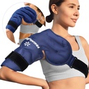 KingPavonini Omuzlu Buz Paketi Rotator Cuff Cold Therapy, Reusable Gel Buz Paketi Injuries, Pain Relief, Swelling, Omuz Cerrahisi, Tendonitis, Bursitis, Blue, Medium Boyut