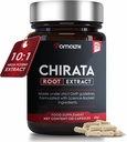 AMALTH Swertia Chirata Extract Toz 500 mg, 10:1 Potency Liver Support Supplement & Harmonal Acne Supplements for Women Health Skin - 120 Capsules | Blood Detox Cleanse | Non- GMO & Gluten Free