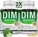 Dim Supplement 910 mg Plus BioPerine Complex - Diindolylmethane για την υποστήριξη της ισορροπίας ορμονών και οιστρογόνων Μεταβολισμός, Βοηθά με την εμμηνόπαυση Ακμή PCOS Better Skin Bodybuilding, για άνδρες γυναίκες, 60 κάψουλες