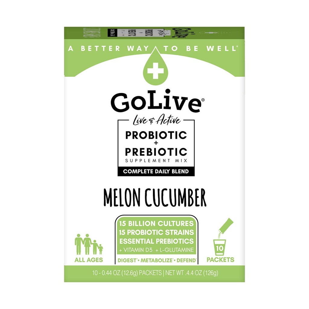 Yetişkinler ve Çocuklar için Canlı Probiyotikler, Melon ve Cucumber, Yetişkinler ve Çocuklar için 10ct- Probiyotikler, Gut ve Digestive Health için Prebiyotik Fiber, Doktorlar ve Dieitians tarafından önerilen