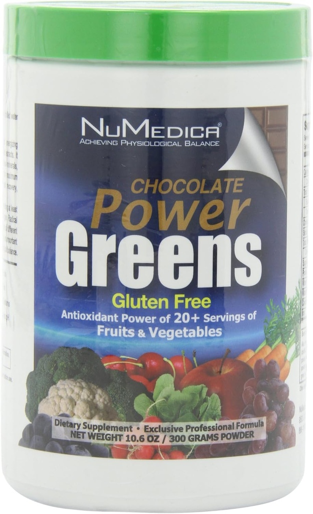NuMedica - Power Greens Chocolate - 300 Grams / 30 Hizmet