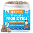 Dog Probiyotiks, Honey Chicken Flavor, 120 Soft Chews for Digestive & Gut Health, Immune Support Supplement, Gas Relief, Anti-Diarrhea, Allergies, Upset Stomachs, Yeast ve Itchy Skin