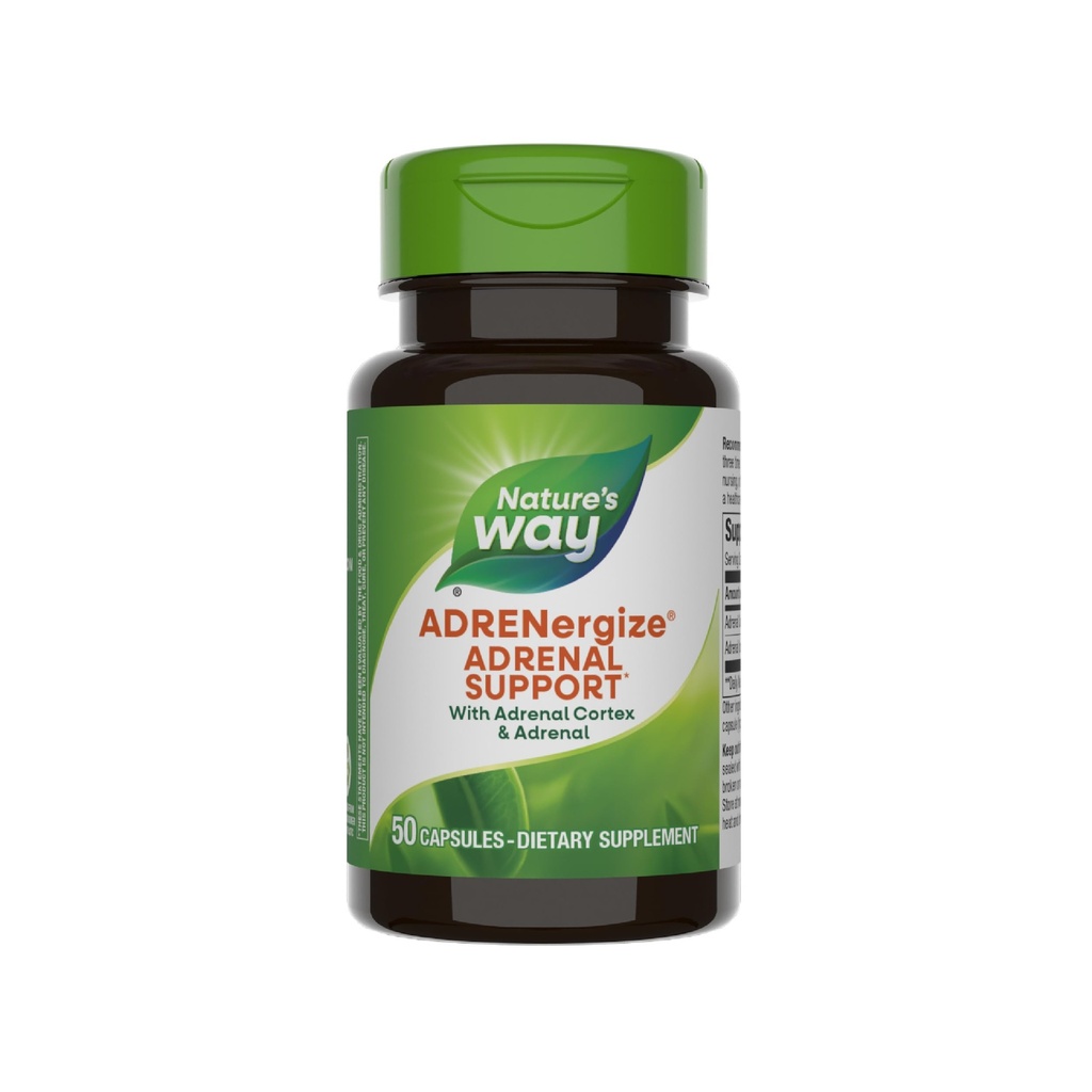 Ο τρόπος της φύσης ADRENergize με Adrenal Cortex & ολόκληρο Adrenal, Energy Support*, 50 κάψουλες