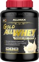 ALLMAX Beslenme Altın ALLWHEY, Fransız Vanilla - 5 lb - 24 Protein Per Scoop - Gluten Free, Low Carb & Low Sugar - Approx. 71 Servisler
