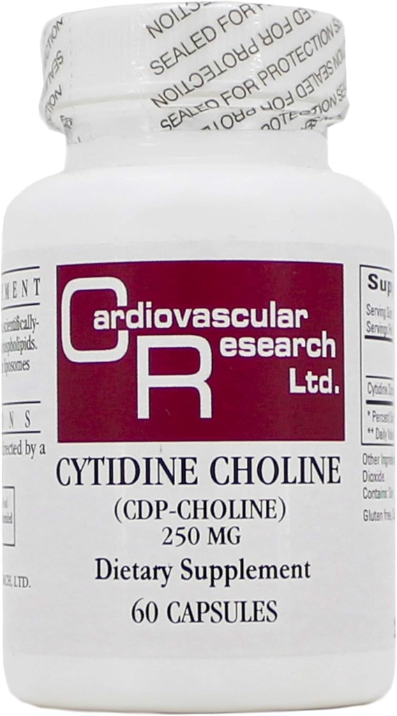 Cytidine Choline/CDP 250mg 60 Caps - Οικολογικές Φόρμουλες/Καρδιοαγγειακή Έρευνα