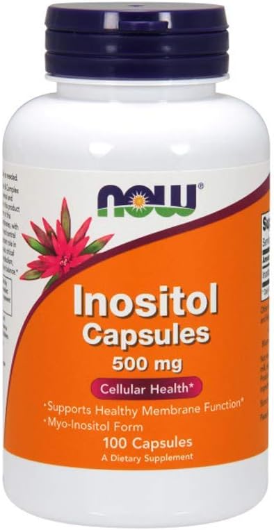 NOW Τρόφιμα Ινοσιτόλη, 100 Κάψουλες / 500mg