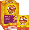 Metamucil On-the-Go, Daily Psyllium Husk Toz Supplement with Real Sugar, 4-in-1 Fiber for Digestive Health, Orange Smooth Flavored Drink, 2 paket x 30 sayı = 60 Packs Total