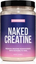 NAKED Creatine - Φράουλα αρωματισμένη κρεατίνη Monohydrate - Real Strawberry Powder, Χωρίς Πρόσθετα, μυϊκή ανάπτυξη, Vegan, Μη ΓΤΟ, Χωρίς Γλουτένη, Χωρίς Σόγια - 45 Σερβιέτες