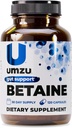 UMZU Betaine HCl Supplement | Digestive Support, Gastrik Comfort, Nutrient Abors & Cardiovascular Support | Natural Digestion & Gut Health Aid (120 Capsules)