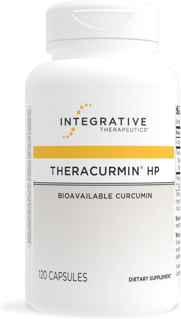 Allive Treatments Theracurmin HP - Turmeric Supplement for Heart & Joint Health Support* - Muscle Recovery Support* - Non-Soy, Dairy-Free & Gluten-Free - 120 Capsules (60 hizmet)