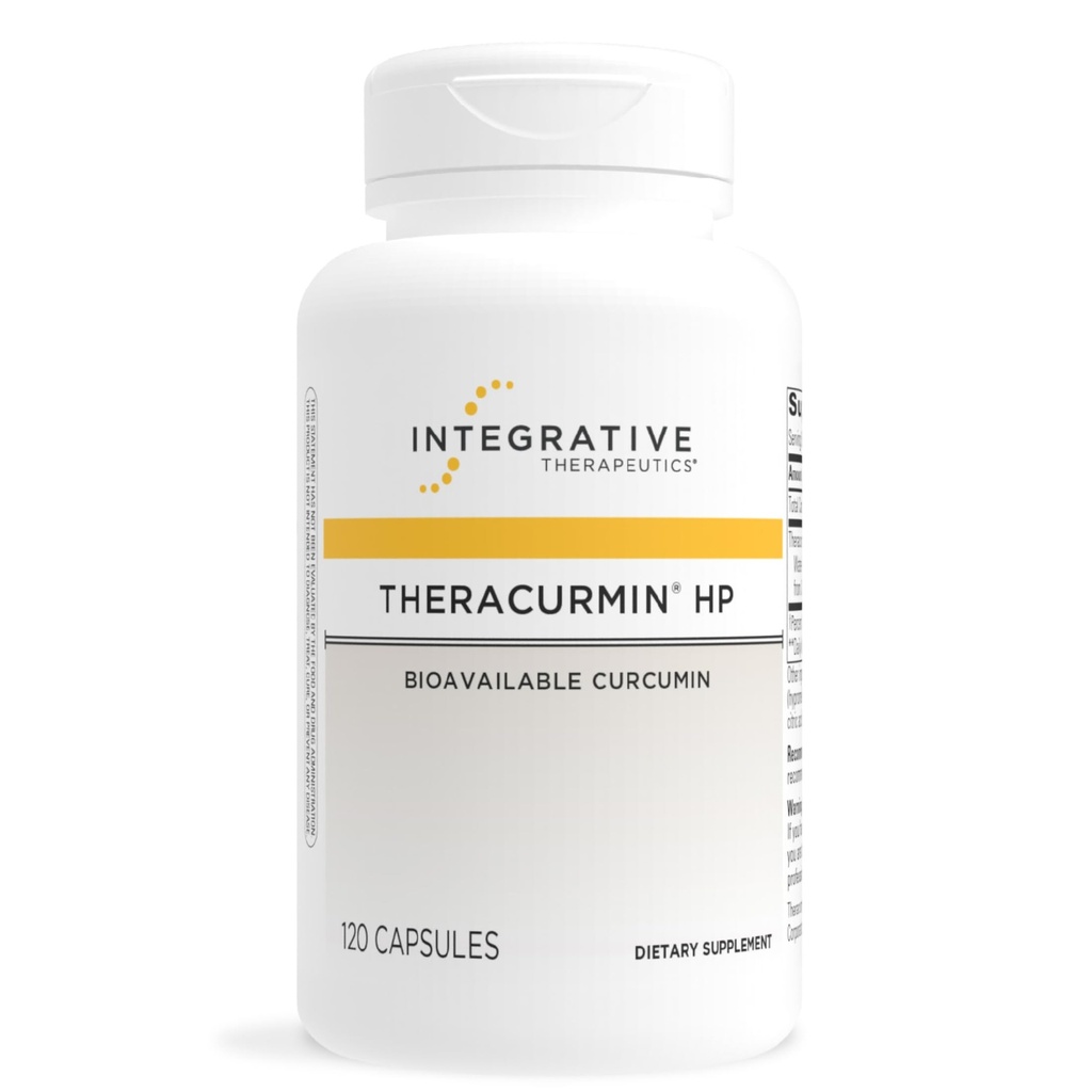 Integrative Θεραπευτικά Theracurmin HP - Turmeric Supplement for Heart & Joint Health Support* - Υποστήριξη για την αποκατάσταση των μυών* - Μη σόγια, χωρίς γαλακτοκομικά και χωρίς γλουτένη - 120 κάψουλες (60 εξυπηρετούν)