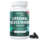 8-in-1 Liposomal Glutathione 2400 MG, High Absorption Antioxidant Formula – with Hyaluronic Acid, Alpha-Lipoic Acid, Resveratrol - Skin, Liver Detox & Immune System, 60 Softgels