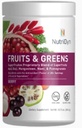 NutriDyn Fruits & Greens Berry Flavor *Cerated Organic* w/ Acai, Gogi, Mangosteen, Noni & Pomegranate Super Fruits 304.8 Grams (Berry)