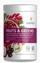 NutriDyn Fruits & Greens Berry Flavor *Certified Organic* w/Acai, Gogi, Mangosteen, Noni & Ρόδι Super Fruits 304,8 Grams (Berry)