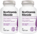 Nicotinamid Riboside - hizmet başına 300 mg Nicotinamid Riboside (NR) 400 mg Coenzyme Q10 Ubiquinone, 30 VegiCaps per Şişe (60 Caps - Pack of 2)