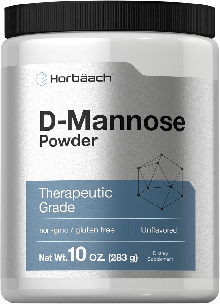 Horbaach D-Mannose Toz | 10 Oz | Women and Men | Unflavored | Vegetarian, Non-GMO ve Gluten Ücretsiz