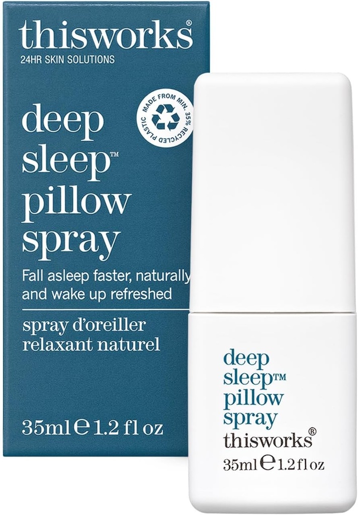BuWORKS Deep Sleep Yastık spreyi - Rahatlama ve Dinlenmek için Lavender ile Doğal Formula - 35 ml (1.2 fl oz) Mini Seyahat Boyutu