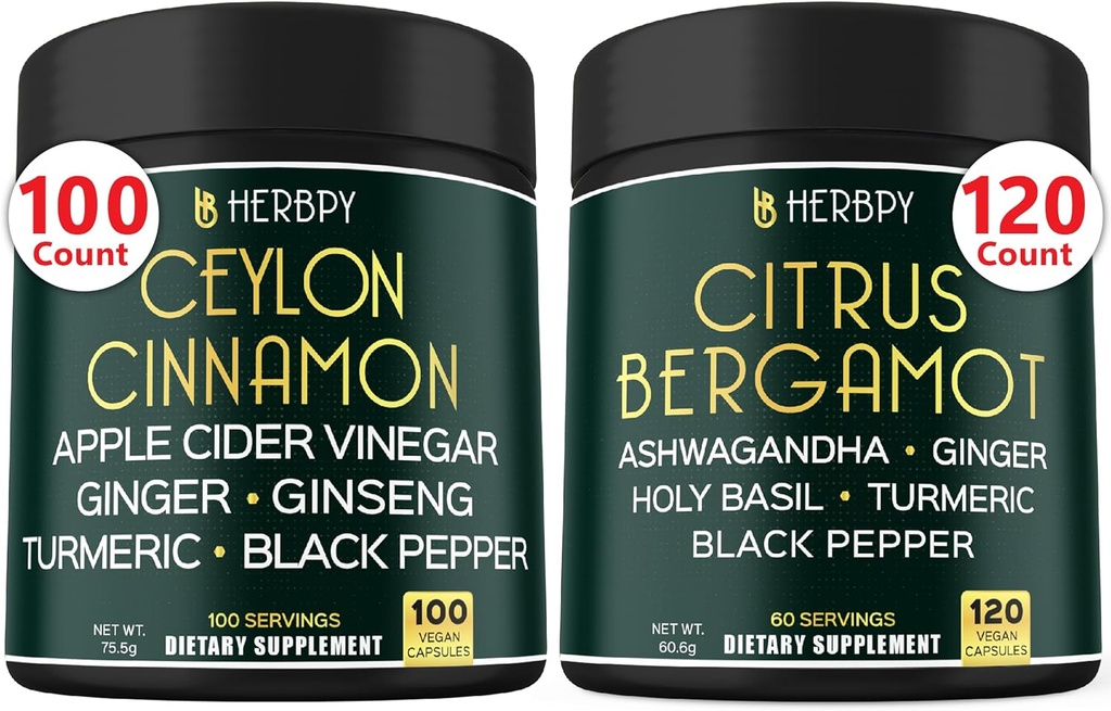 Sche 6in1 Premium Ceylon Cinnamon Supplements & 6in1 Citrus Bergamot Supplement
