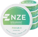 NZE Caffeine Free Nootropic Pouches (Spearmint) - Alfa GPC, L-Tyrosine & L-Theanine - No Sugar or Yapay Sweeteners - 15 Nicotine Free Pouches Per Can - 5 Pack