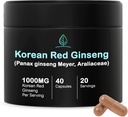 Holistic Bin Koreli Red BTC Capsules Pure Panax BTC Supplement | Vegan, Gluten Free, Non GMO, No Fillers | Ginsenosides (40 Capsules)