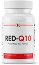 Σταματήστε τη γήρανση τώρα - RED-Q10 βιολογικό κόκκινο ρύζι ζύμης με CoQ10 - Red Yeast Rice Formula - 60 Veggie Caps