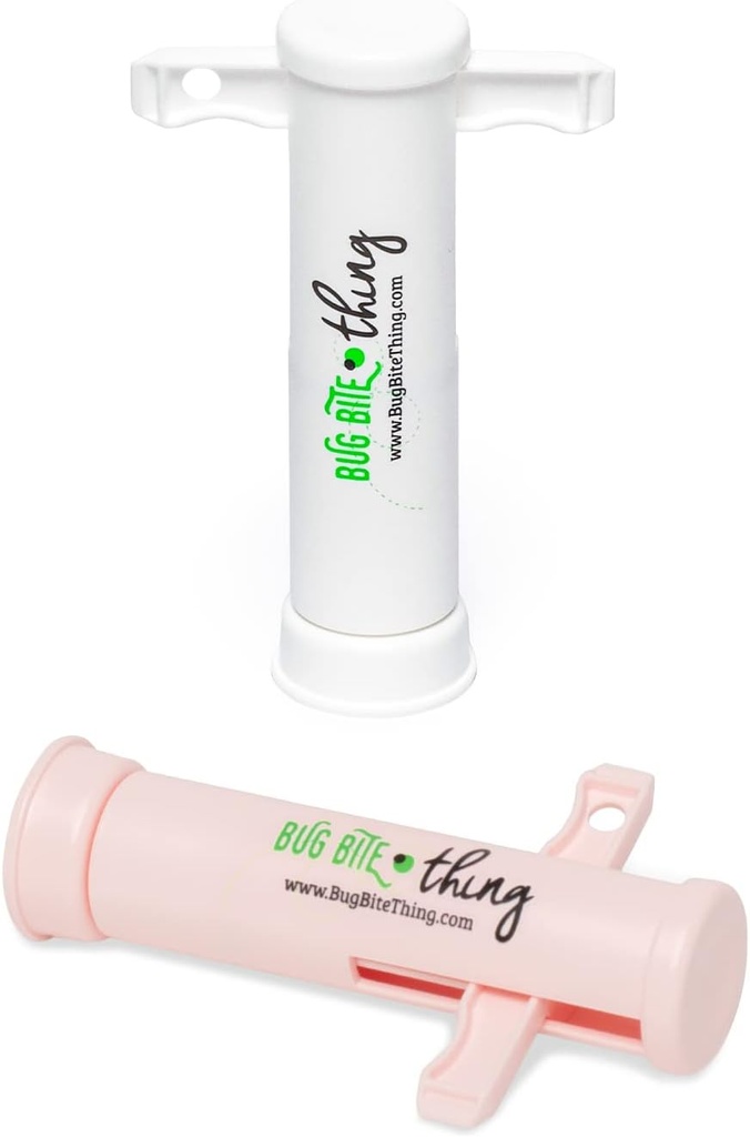 Bug Bite Thing Suction Tool, Zehir Rer - Bug Bites ve Arı/Wasp Stings, Natural Insect Bite Relief, 2Pack, 1 White/1 Pink