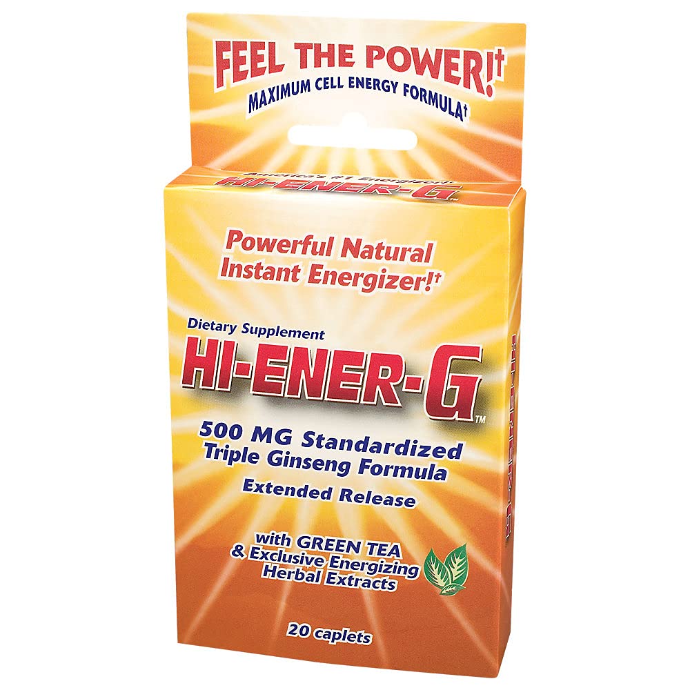 Hi-EnerG Triple Ginseng Energy Supplement, 500 mg, 20 μερίδες